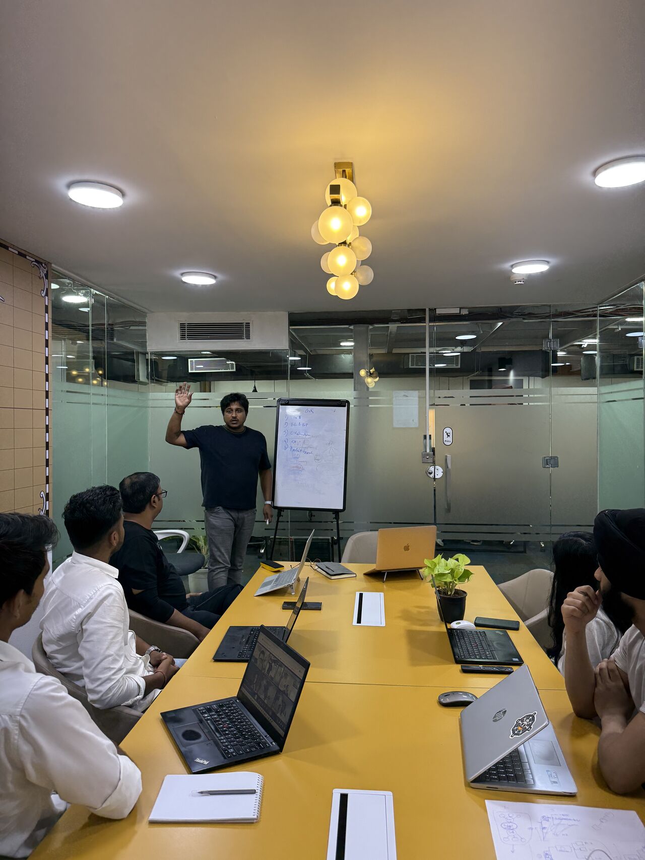 GR team training session at the office
